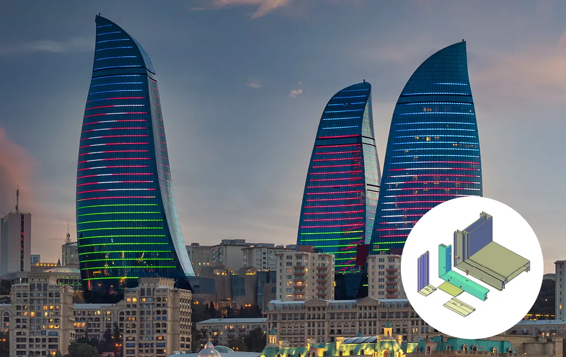 Flame Tower, Baku, Aserbaidschan